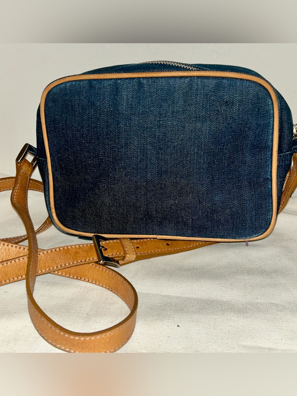 Burberry Blue Label Denim Camera Bag, Authentic Vintage Rare crossbody - Picture 4 of 8